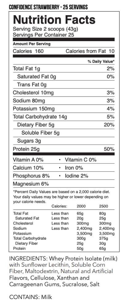 JBN - Just Be Natural JBN Whey Confidence Protein Powder | Nutrient Dense - Whey Isolate | Naturally Occurring BCAA\'s | 25 Servings | Great Taste | Easy to Mix