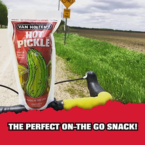 Van Holten's Pickles Van Holten's Pickles - Jumbo Hot Pickle-In-A-Pouch - 12 Pack