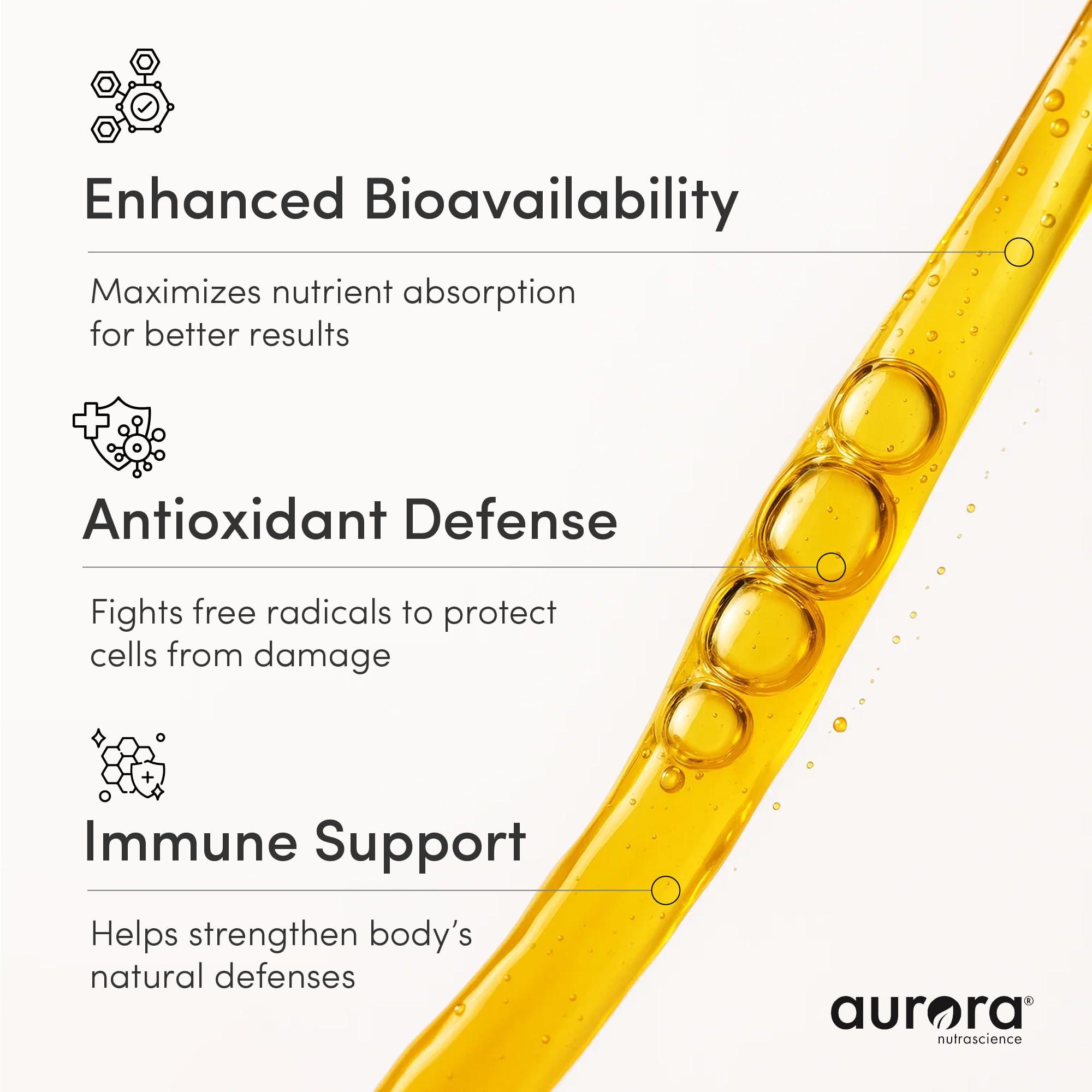 Vida Lifescience Aurora Nutrascience Micro-Pack Liposomal Vitamin C, Immune Support, 1,000 mg Per Serving, Gluten Free, Non-GMO, 30 Single Serve Packets, 21.7 oz