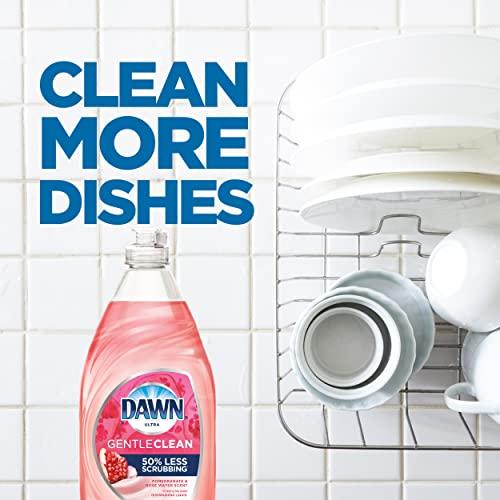 Dawn Dawn Ultra Gentle Clean Dishwashing Liquid Dish Soap, Pomegranate & Rose Water Scent, 24 fl oz