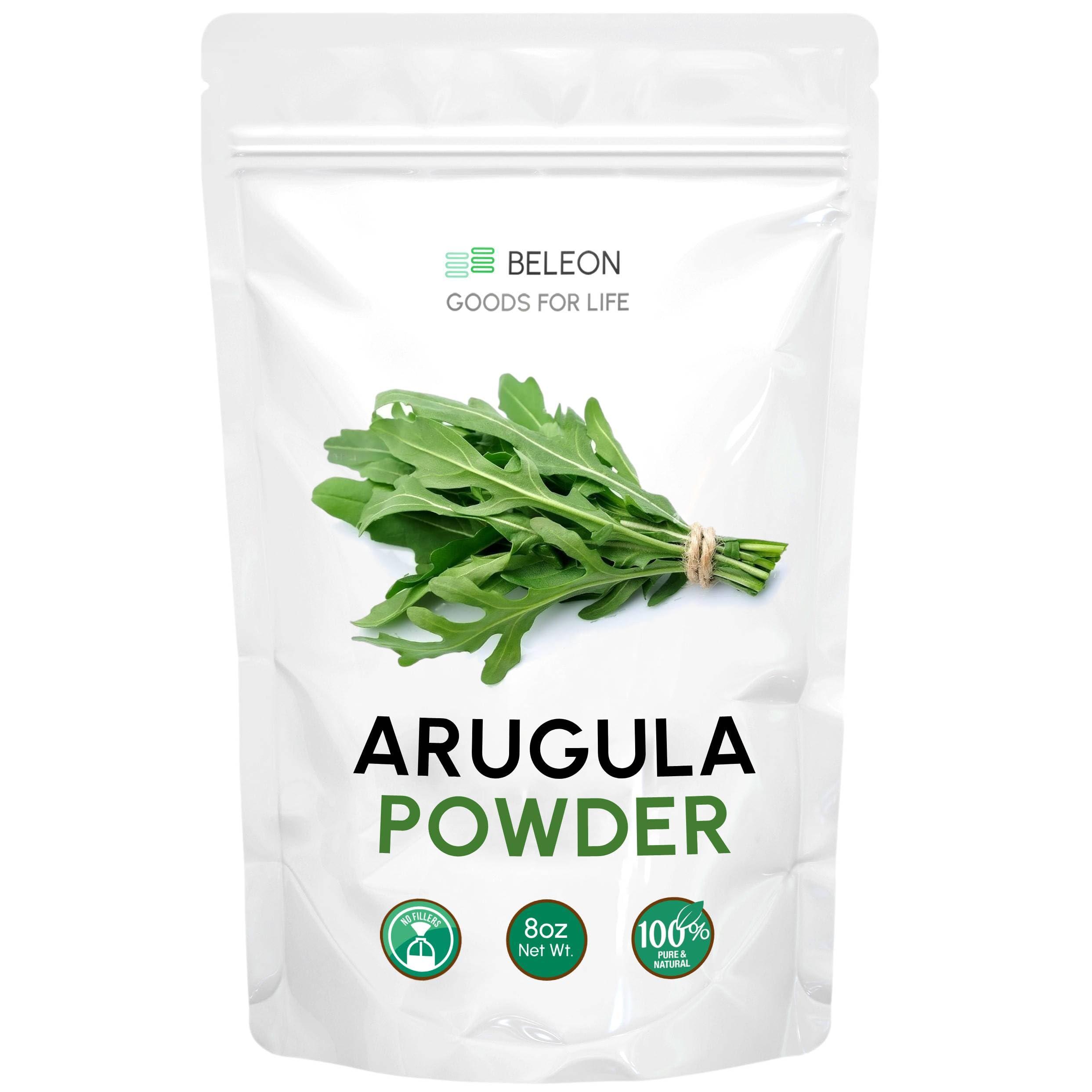 Beleon Goods For Life Organic Arugula Powder - Pure Arugula Powder Great for Seasonings, Salads, Baking, Meat Mixes, even Smoothies, 8 oz