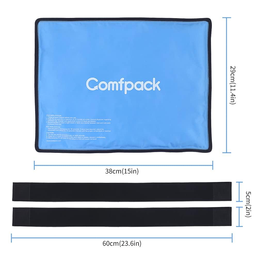 Comfpack Comfpack Heel Ice Pack for Ankle & Foot Pain Relief, Hot Cold Therapy Ice Pack Wrap with Straps for Sport Injuries, Swelling & Sprain