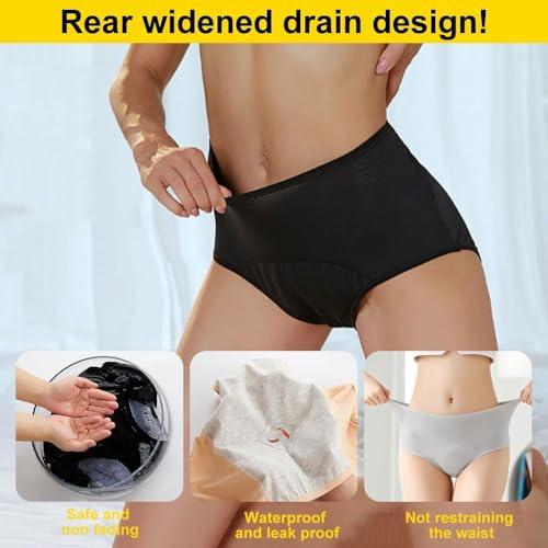 ASSOYEZ ASSOYEZ 2024 Upgrade Leakproof Ladies Underwear, Incontinence Underwear for Women, Leak Proof Panties for Women Over 60 (6Pcs-a,XL)