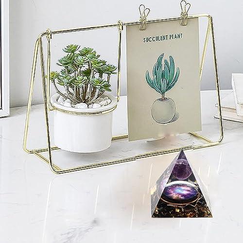 EternalOrgone EternalOrgone Orgone Pyramid Orgonite Healing Crystals Pyramid for Positive Energy with Obsidian Stones and Amethyst Crystal That Promotes Wealth, Prosperity and attracts Success (Black-2)