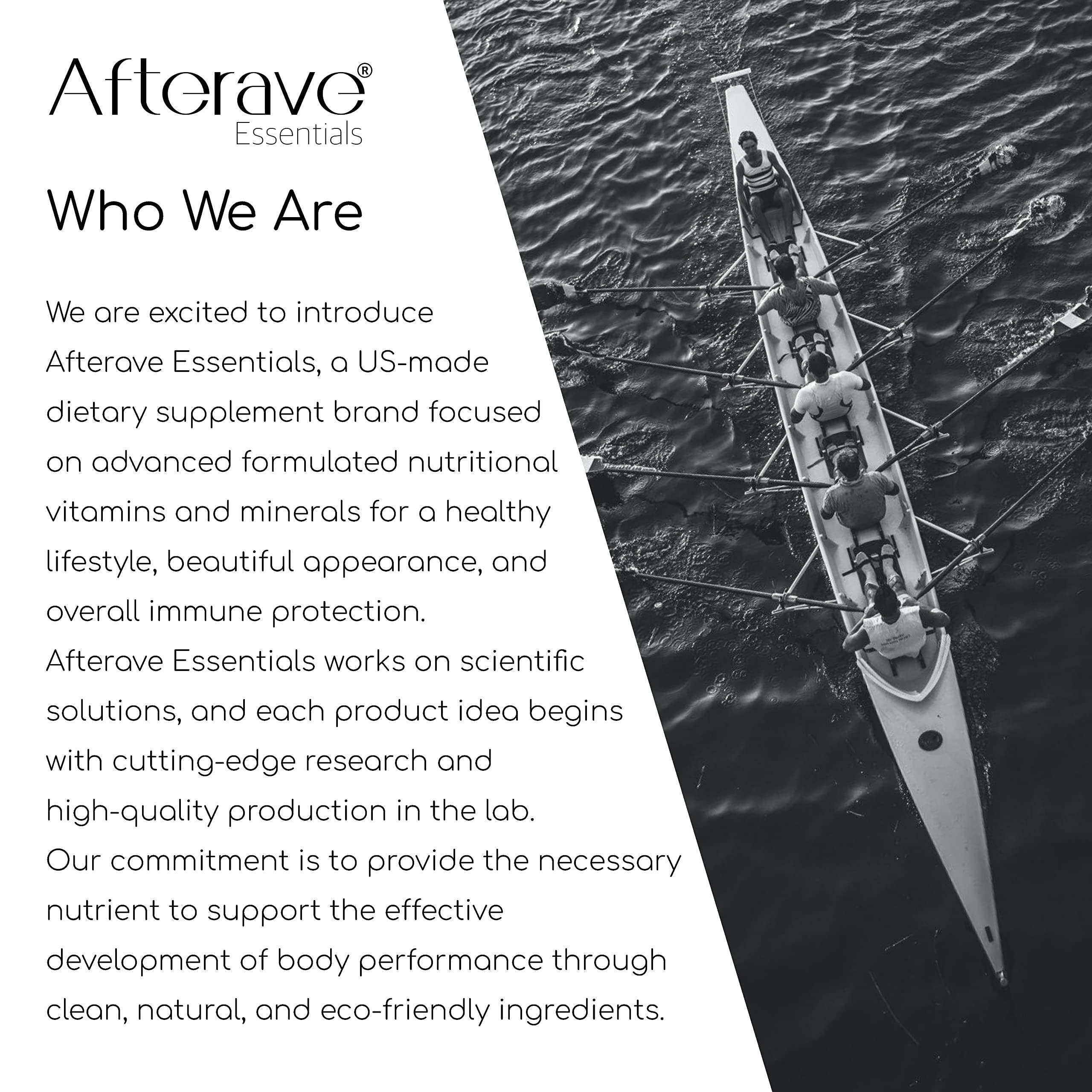 Afterave Essentials HairBeyond Advanced Hair Growth Formula, Improves Follicle & Scalp Strength For Stronger Growth, Hair Loss Protection, Vitamin A, C, E, B Complex Saw Palmetto Silica Zinc Calcium Niacin Thiamin Biotin