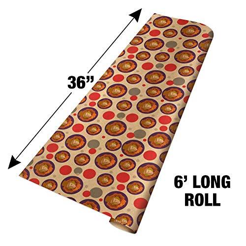 GRAPHICS & MORE GRAPHICS & MORE Willy Wonka and The Chocolate Factory Willy Wonka Premium Kraft Gift Wrap Wrapping Paper Roll