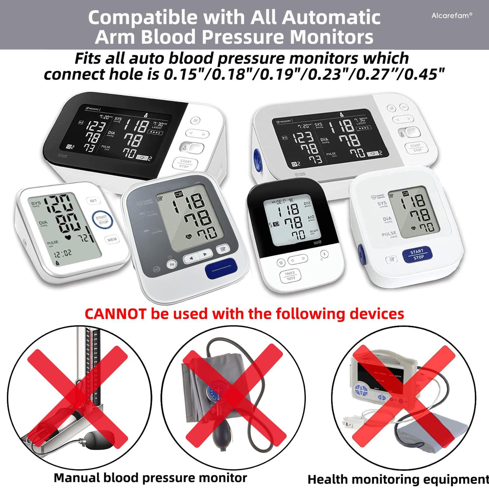 Alcarefam Alcarefam Extra Large Blood Pressure Cuff, 9-21 (22-54CM) XL Cuff Compatible with Omron BP Monitor, Replacement X-Large Cuff for Adult Big ARM, with 6 Connectors
