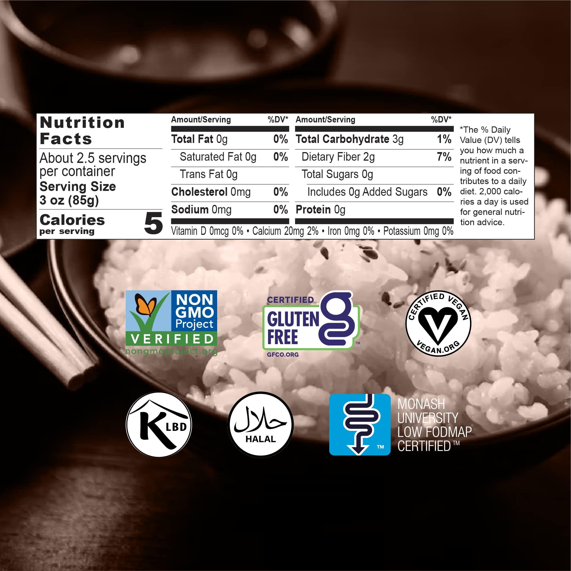 Miracle Noodle Miracle Noodle Miracle Rice - Plant Based Shirataki Konjac Rice Keto, Vegan, Gluten-Free, Soy Free, Low Carb Rice, Low Calorie Rice, Kosher, Paleo, Dairy Free, Shirataki Rice - 8 Oz, 6-Pack