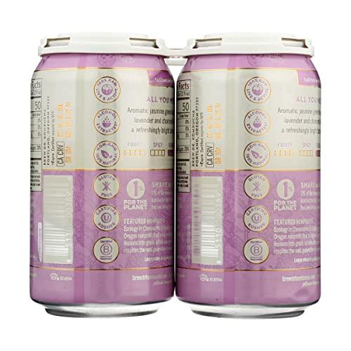 Brew Dr Brew Dr. Kombucha Organic Raw Probiotic Love Jasmine Green Tea with Lavender, Rose & Chamomile, 12 Fl Oz, (Pack of 4)