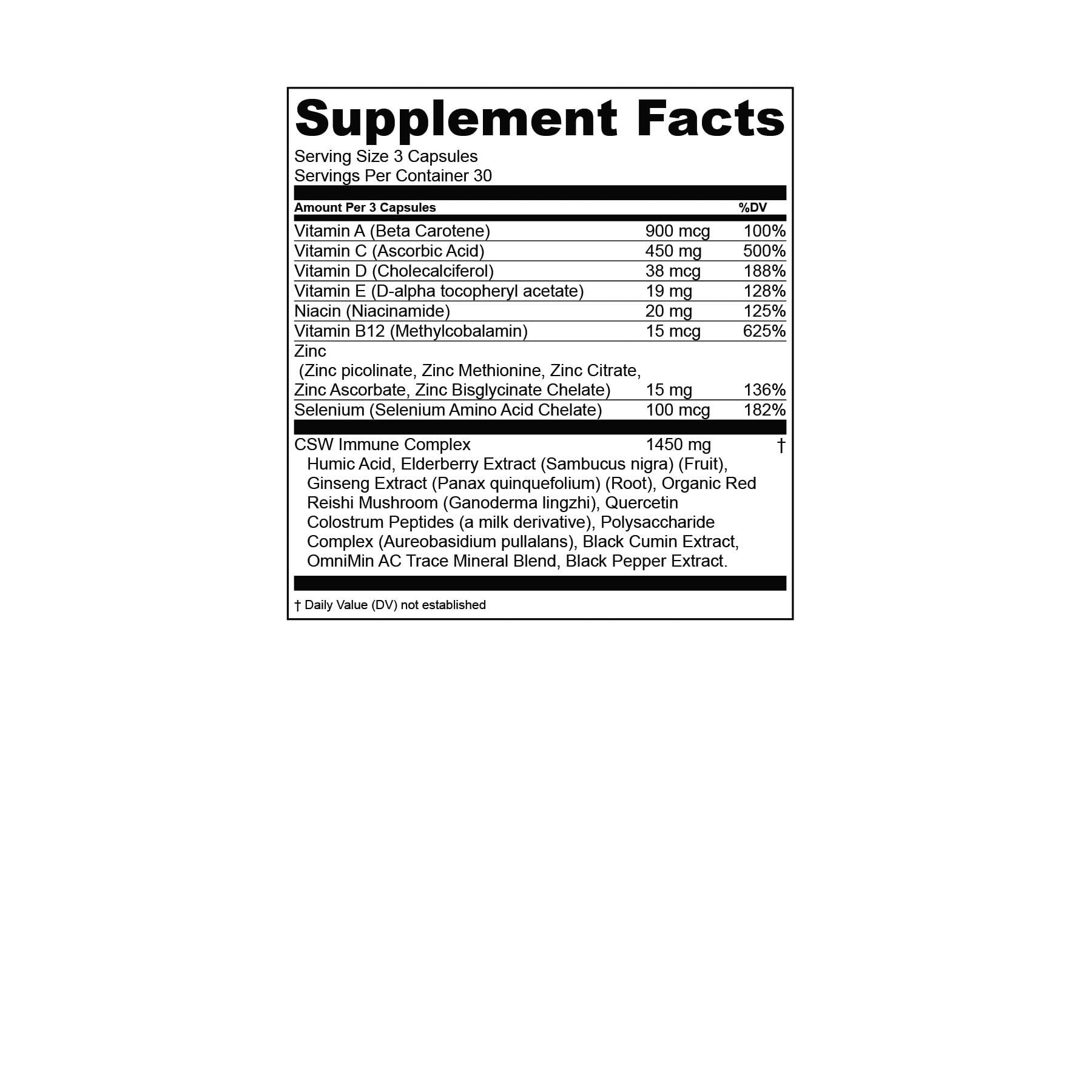 Common Sense Wellness Worldwide CS Immune- Immune Support by Commonsense Welness Worldwide 30 Servings.