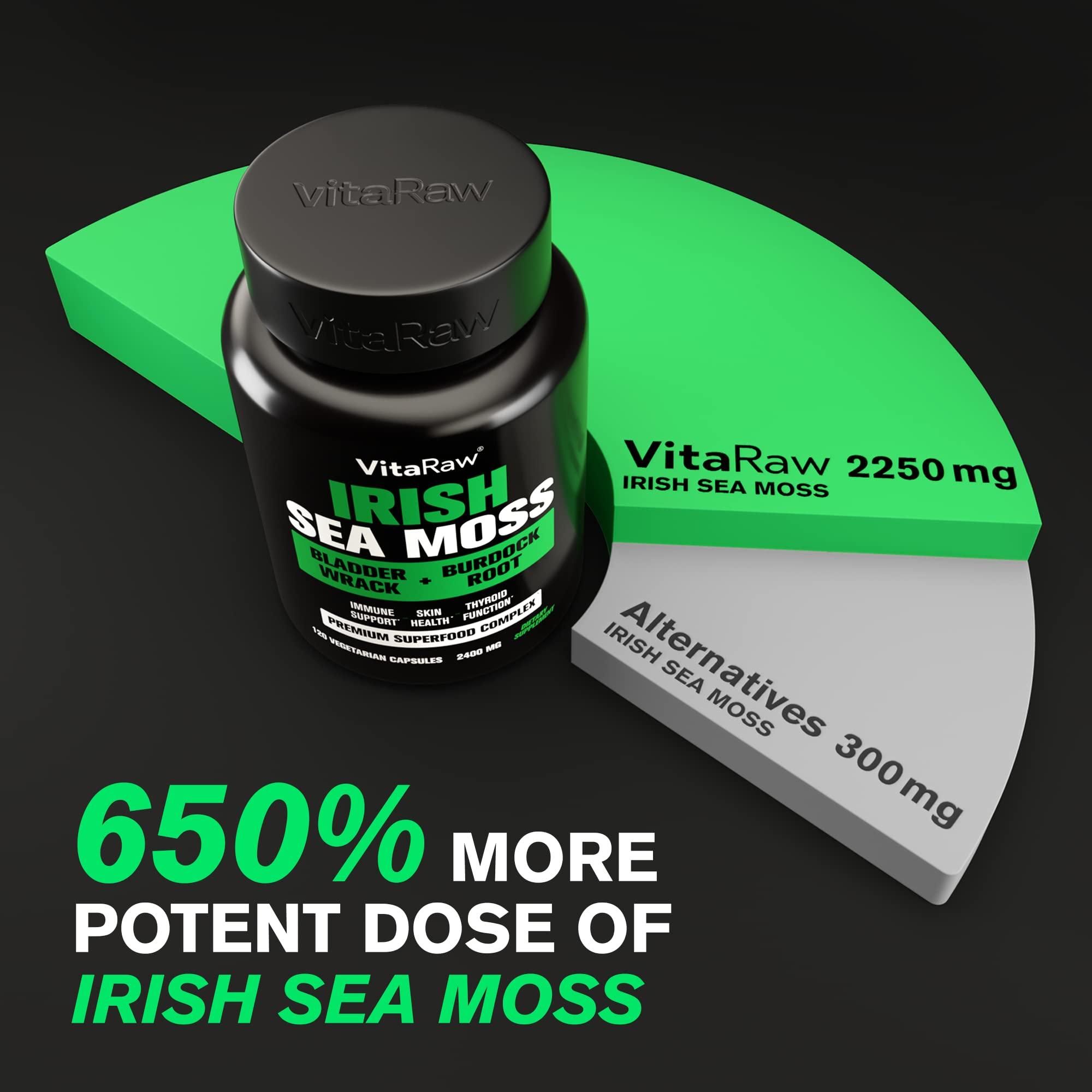 VitaRaw VitaRaw Irish Sea Moss + Quercetin Supplement Immune & Thyroid Support + Cardiovascular Health Booster