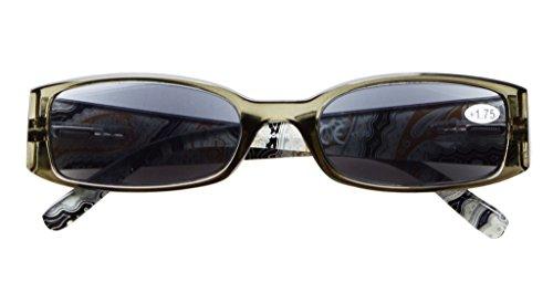 Eyekepper Eyekepper 5 Pairs Tiger Pattern Design Reading Glasses for Women Reading Inlcude Reader Sunglasses +0.50 Reading Eyeglasses