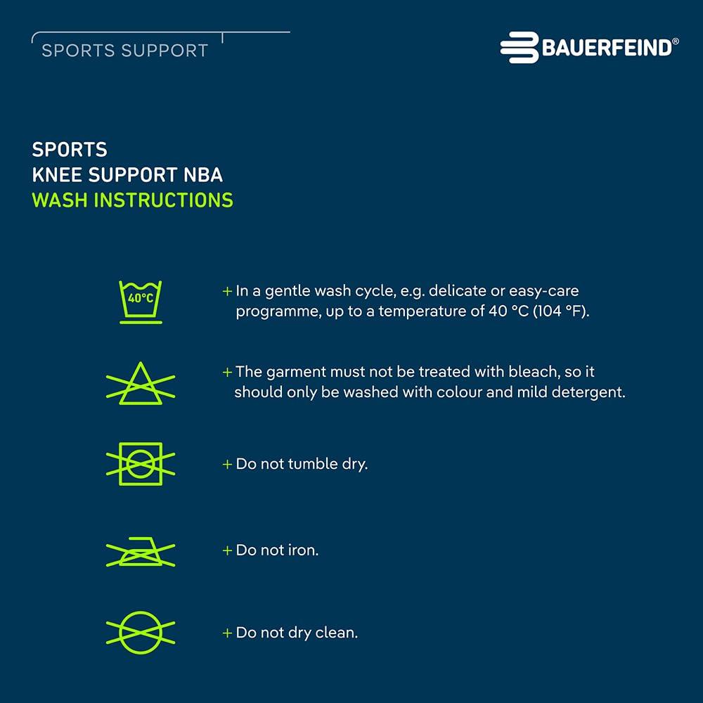 Bauerfeind Bauerfeind Sports Knee Support NBA - Officially Licensed Basketball Brace with Medical Compression - Sleeve Design with Omega Gel Pad for Pain Relief & Stabilization (Black, L)