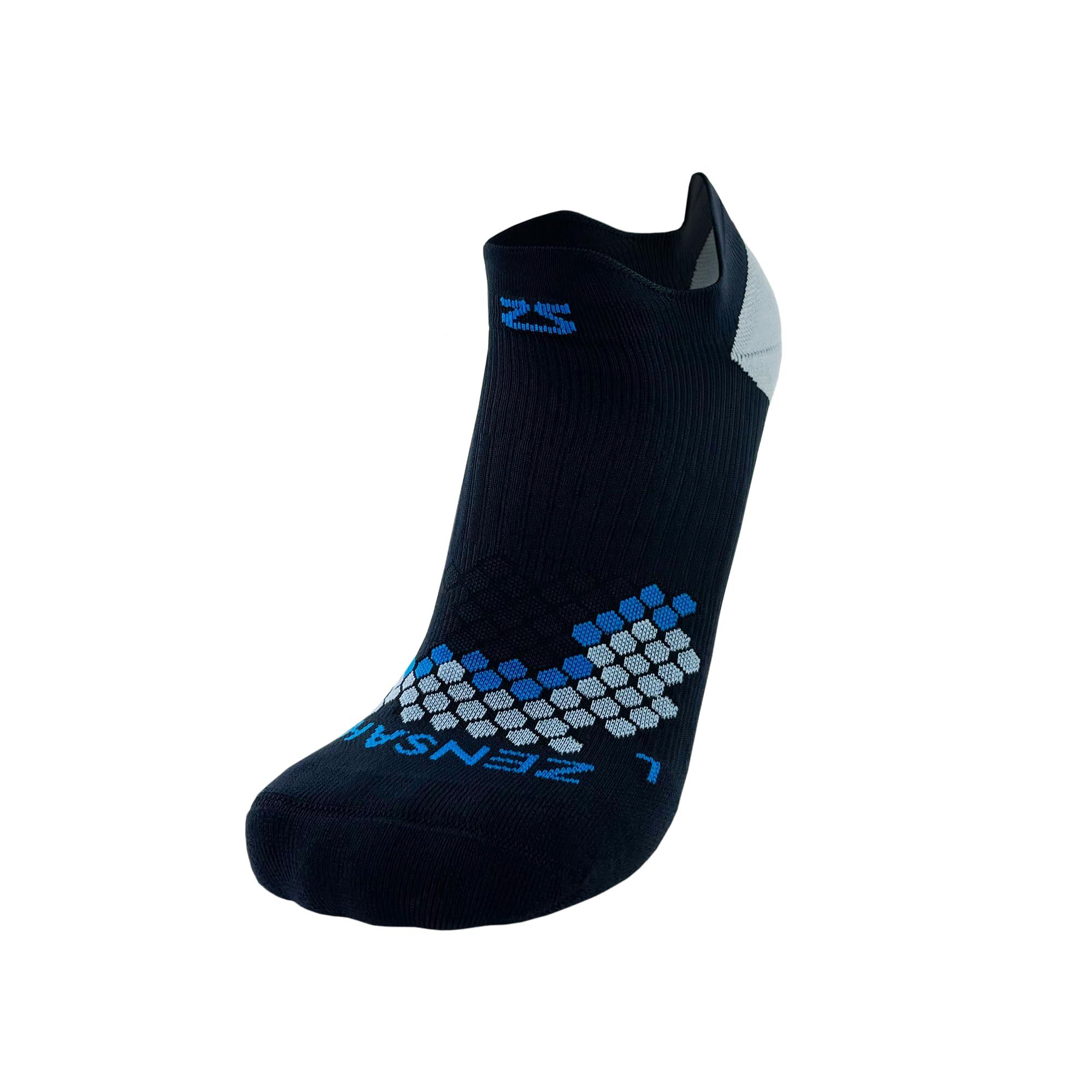 Zensah Zensah Plantar Fasciitis Relief Compression Socks - PF Night Socks for Plantar Fascia and Achilles Tendon Stability, Pain (Black, Medium)