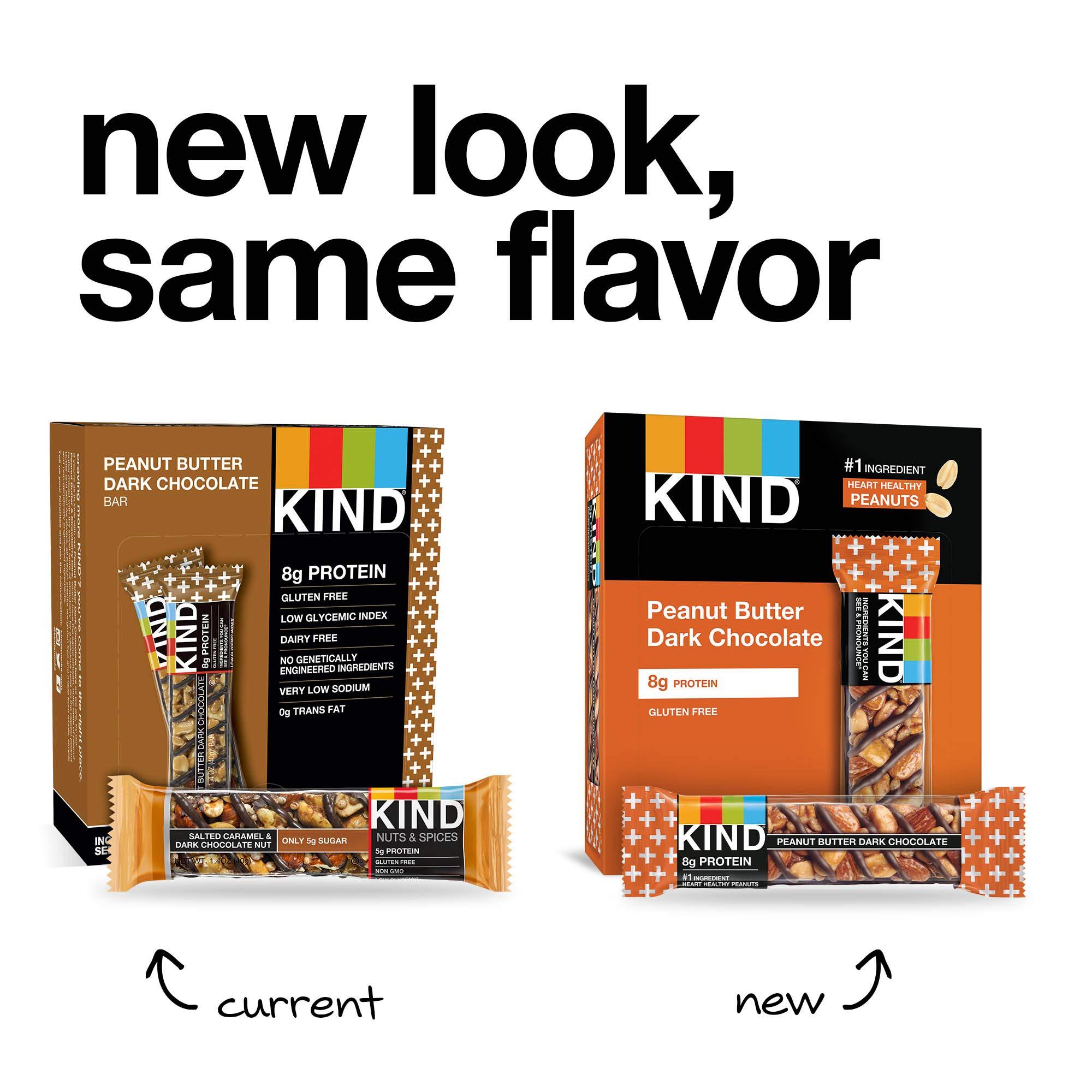 KIND KIND Bars, Peanut Butter Dark Chocolate, Gluten Free,1.4 Ounce,12 Count