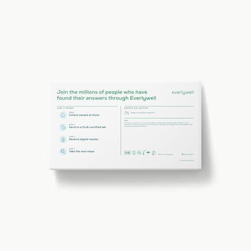 Everly Well Everlywell Hepatitis C Test - at-Home Collection Kit - Discreet, Accurate Results from a CLIA-Certified Lab Within Days - Ages 18+