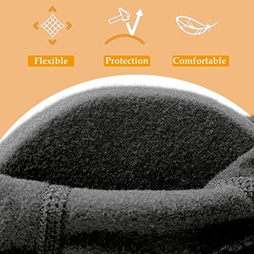 DANCEYOU DANCEYOU Dance Knee Pads Hard Sponge Volleyball Knee Brace for Big Kid Teen Adults Football Pole Dancer Workout Knee Protector, Black, XL