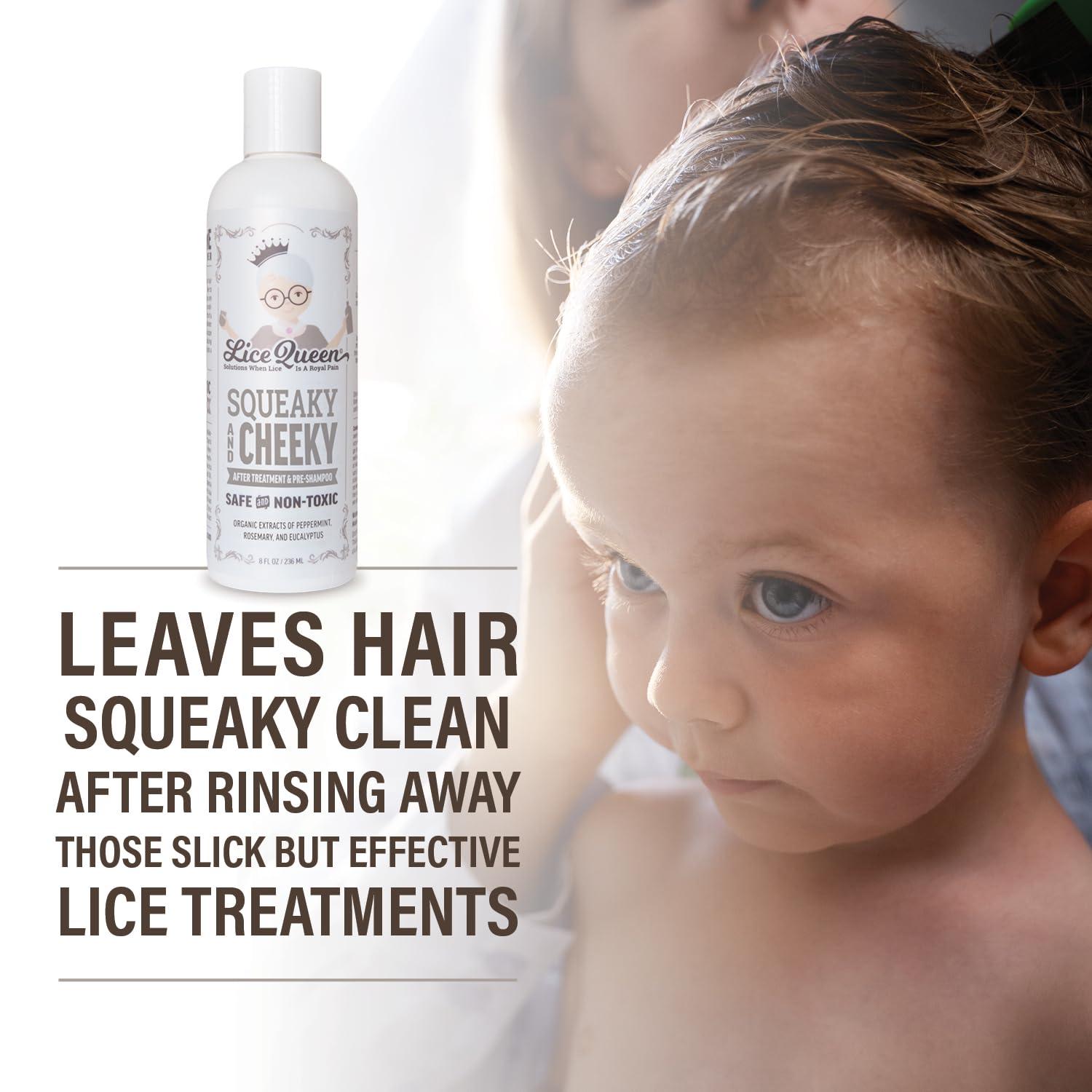 Lice Queen Lice Queen Lice Prevention Shampoo - Lice Shampoo That Kills Eggs and Lice with Citronella, Peppermint & Rosemary (8 Fl Oz / 237ml) - Safe for Daily Use - Sulfate & Paraben Free - All Hair Types
