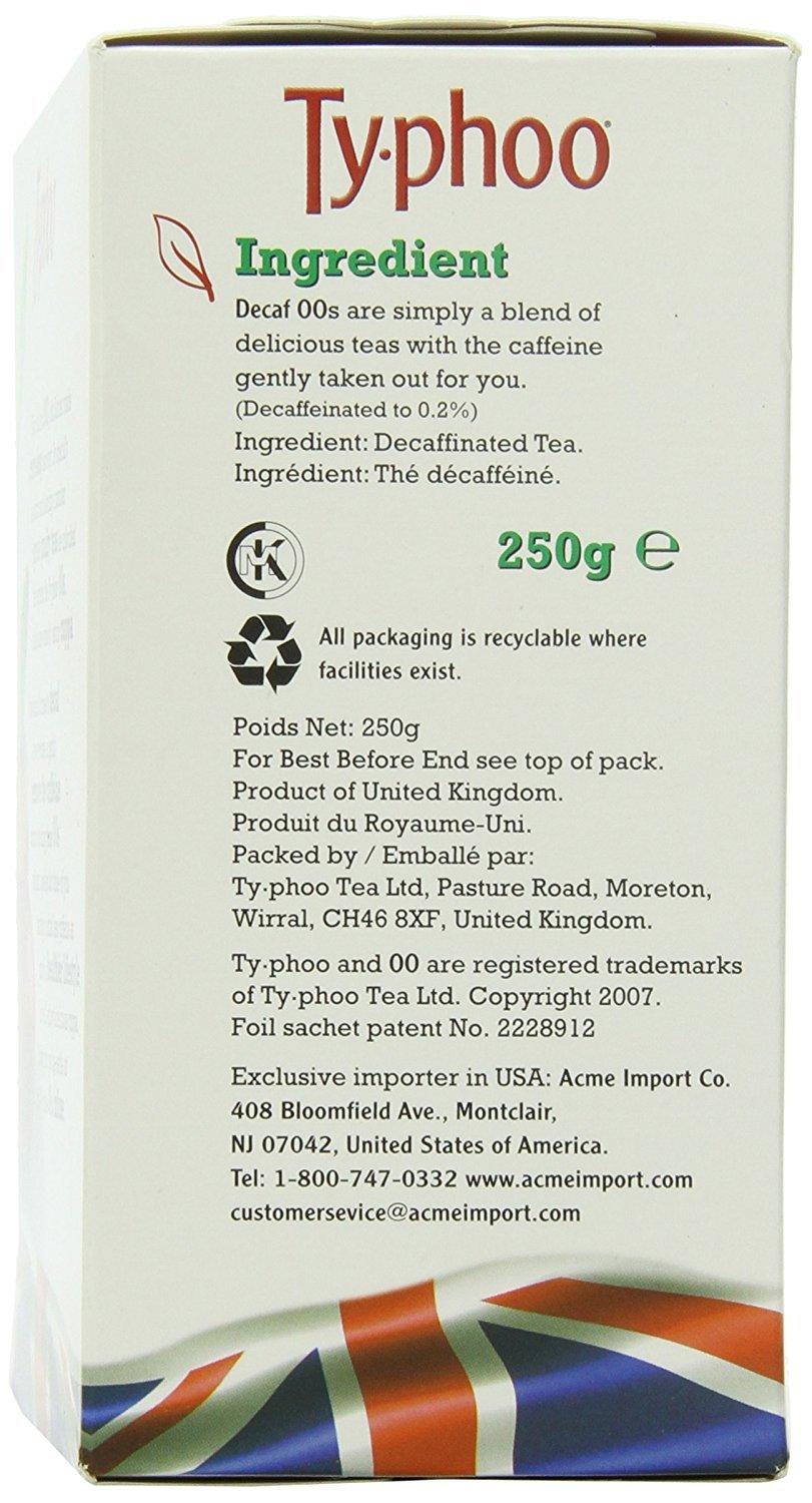 Typhoo Typhoo British Tea, Decaf, Foil fresh teabags, 80 Count