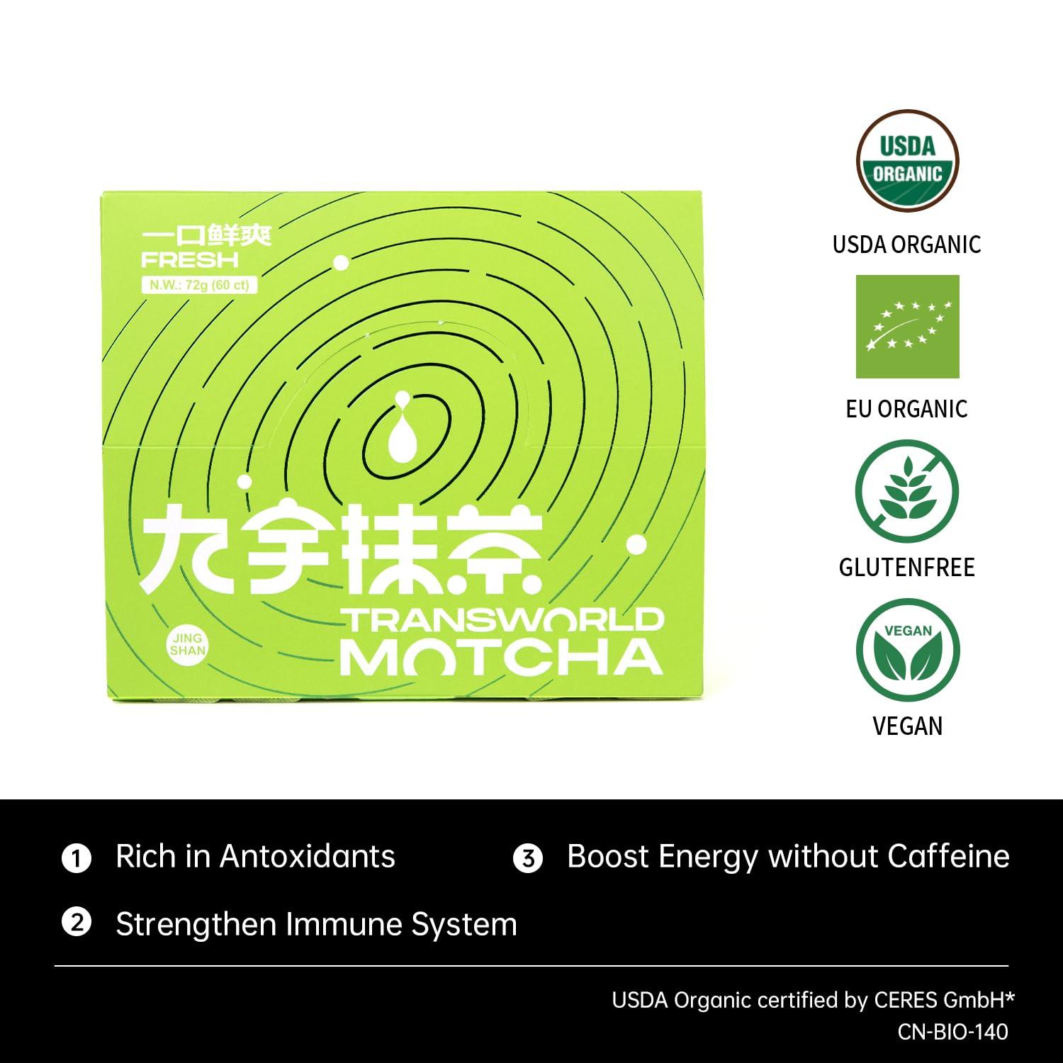Jiuyu Authentic Ceremonial Matcha USDA Organic Premium Matcha Green Tea Powder for Drinking and Latte 100% Pure No Additives