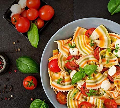 Donne Del Grano Donne Del Grano Organic Gourmet Italian Vegetable Colored Rainbow Bow Tie Pasta Noodles, 8.8 Oz (250 grams), Pack of 2 bags