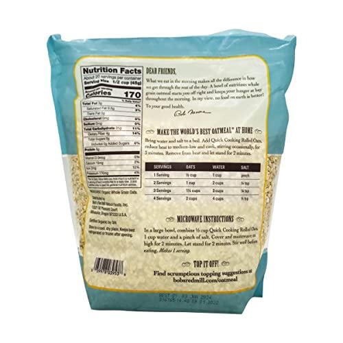 Bob's Red Mill Bob's Red Mill Organic Quick Cooking Rolled Oats, 32 Oz