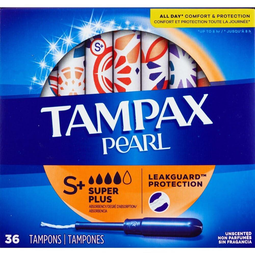 Tampax Tampax Pearl Super Plus Tampons with Plastic Applicator, Unscented