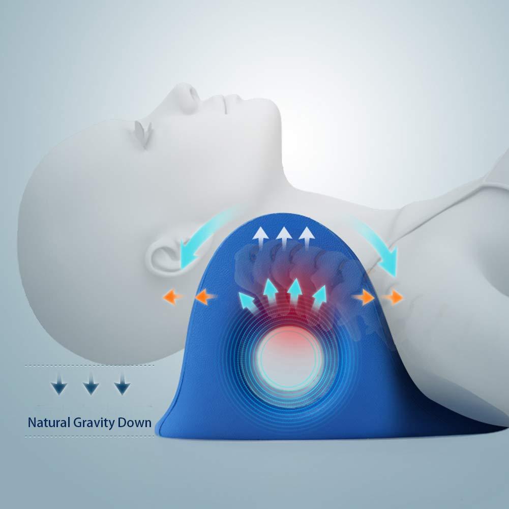 RESTCLOUD RESTCLOUD Neck and Shoulder Relaxer, Cervical Traction Device for TMJ Pain Relief and Cervical Spine Alignment, Chiropractic Pillow Neck Stretcher