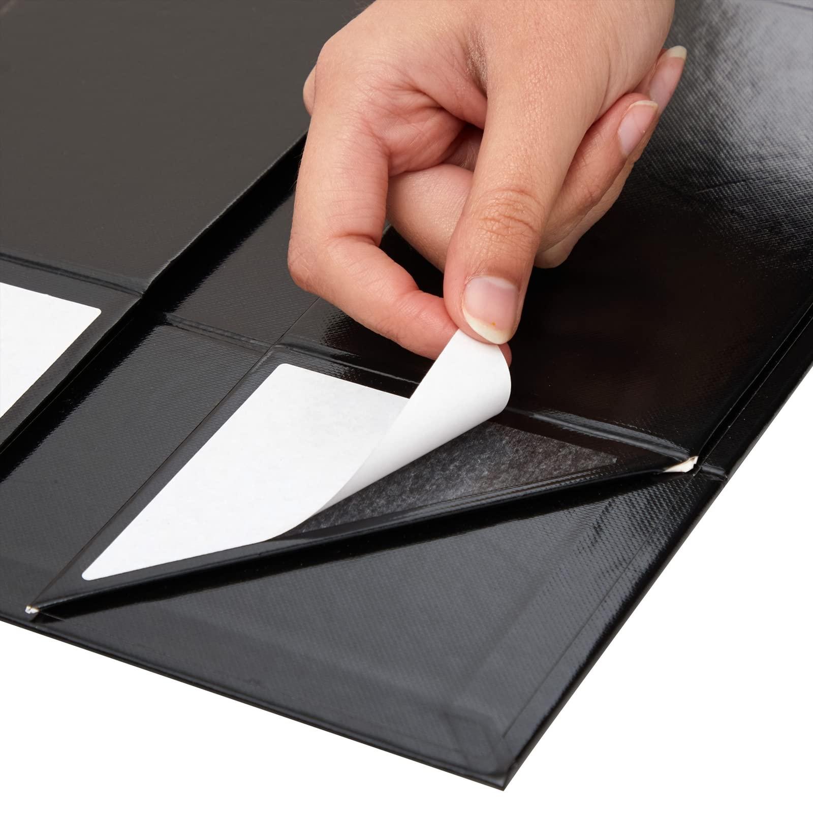 Stockroom Plus Stockroom Plus Magnetic Gift Boxes with Lids for Birthday, Wedding, Groomsman and Bridesmaid Proposal Box (9.5 x 7 x 4 Inches) (Gloss Black) - 6 Pack