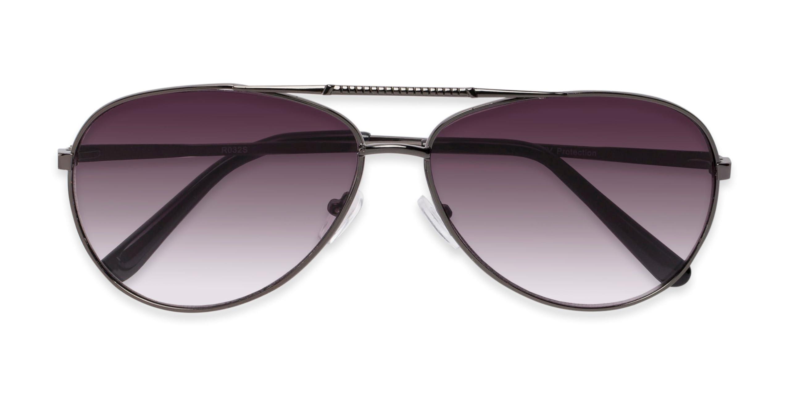 Readers Readers.com Reading Sunglasses: The Conrad Reading Sunglasses, Metal pilot Style for Men and Women