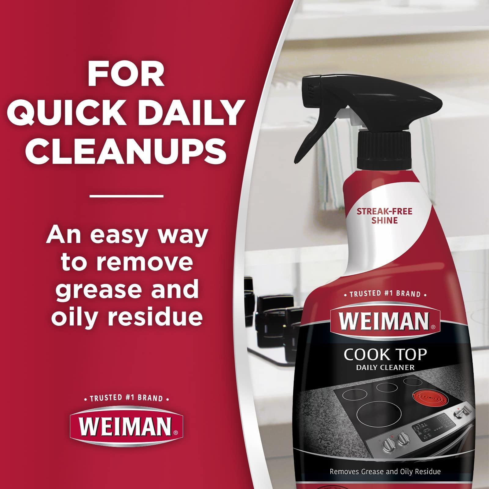 Weiman Weiman Disinfecting Stovetop Cleaner & Stainless Steel Cleaner - 22 Ounce - Daily Appliance Kitchen Cleaning Kit