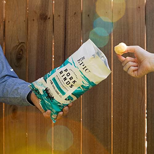 Epic EPIC Sea Salt + Vinegar Oven Baked Pork Rinds, Keto Friendly, 2.5 oz