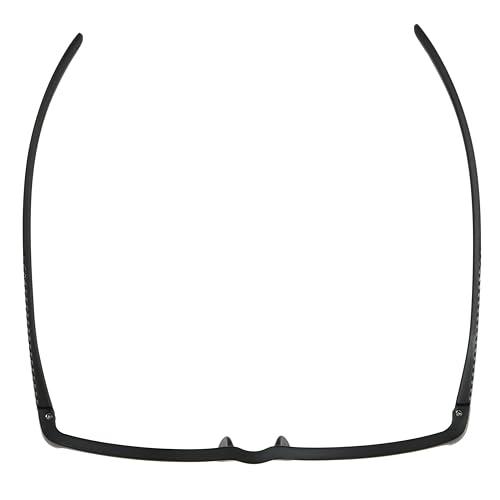 Foster Grant Foster Grant Men's Paolo Square Reading Glasses, Black/Transparent, 59 mm + 2