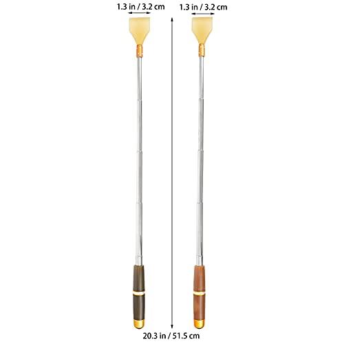BIENKA BIENKA 2pcs Itch Scratcher Retractable Back Claw Scratcher Massager Long Handle Body Itch Claw Tool for Adult Itchy Scratcher Tool