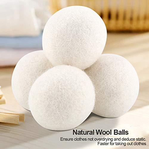 Alvinlite Alvinlite Wool Dryer Balls, Reusable Natural Wool Laundry Fabric Softener Ball Dryer Sheets Alternative Laundry Replacement