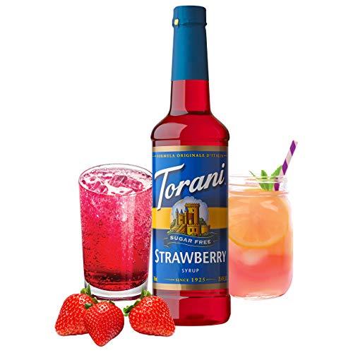 Torani Torani Sugar Free Syrup, Strawberry, 25.4 Fl Oz, (Pack of 4)
