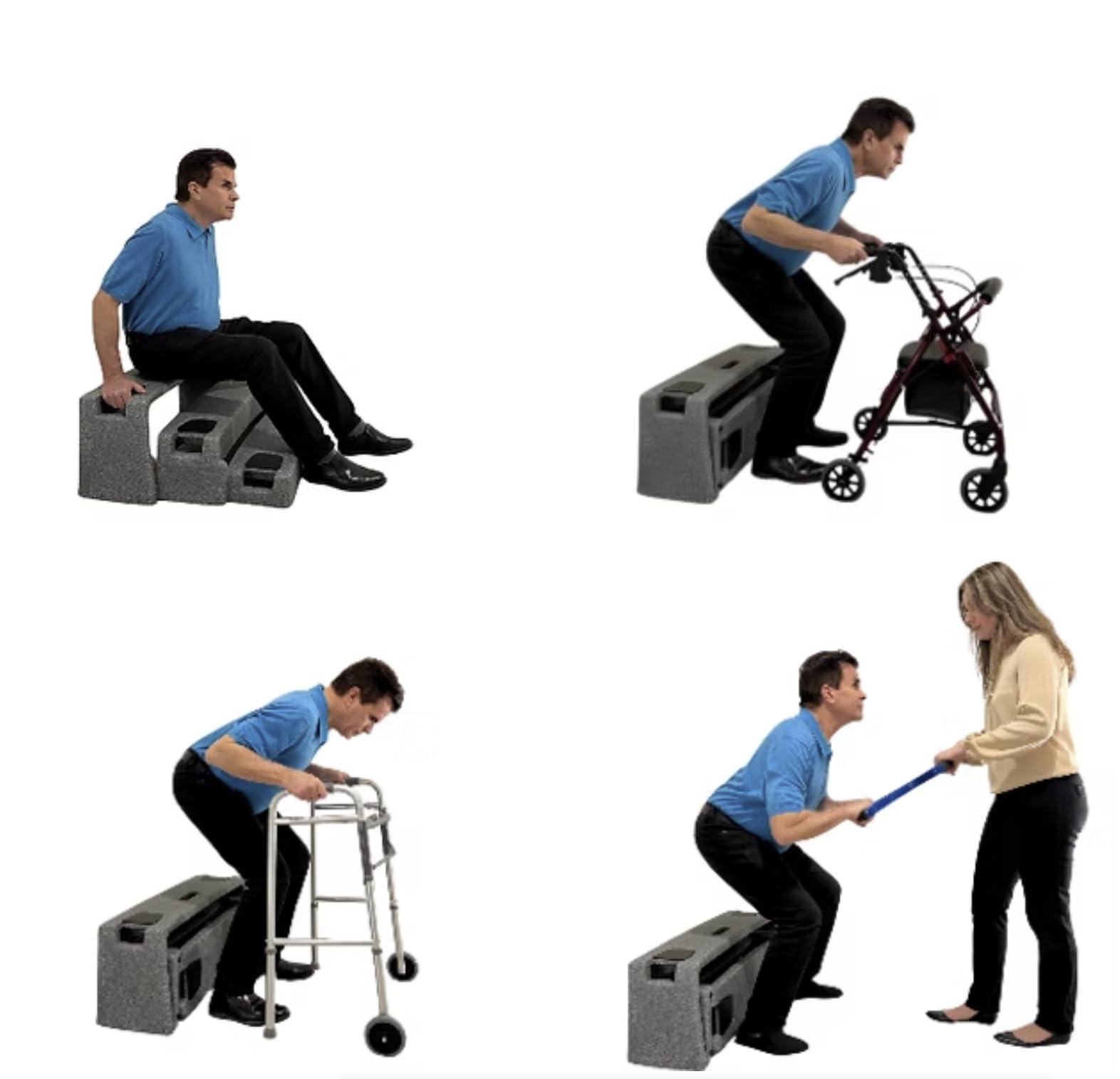 ResQUp Self Help Fall Assist Patient Lift | Get Up from Floor to Sit or Stand | Wheelchair Transfer Aid | Disabled Floor Recovery (Safari Brown)