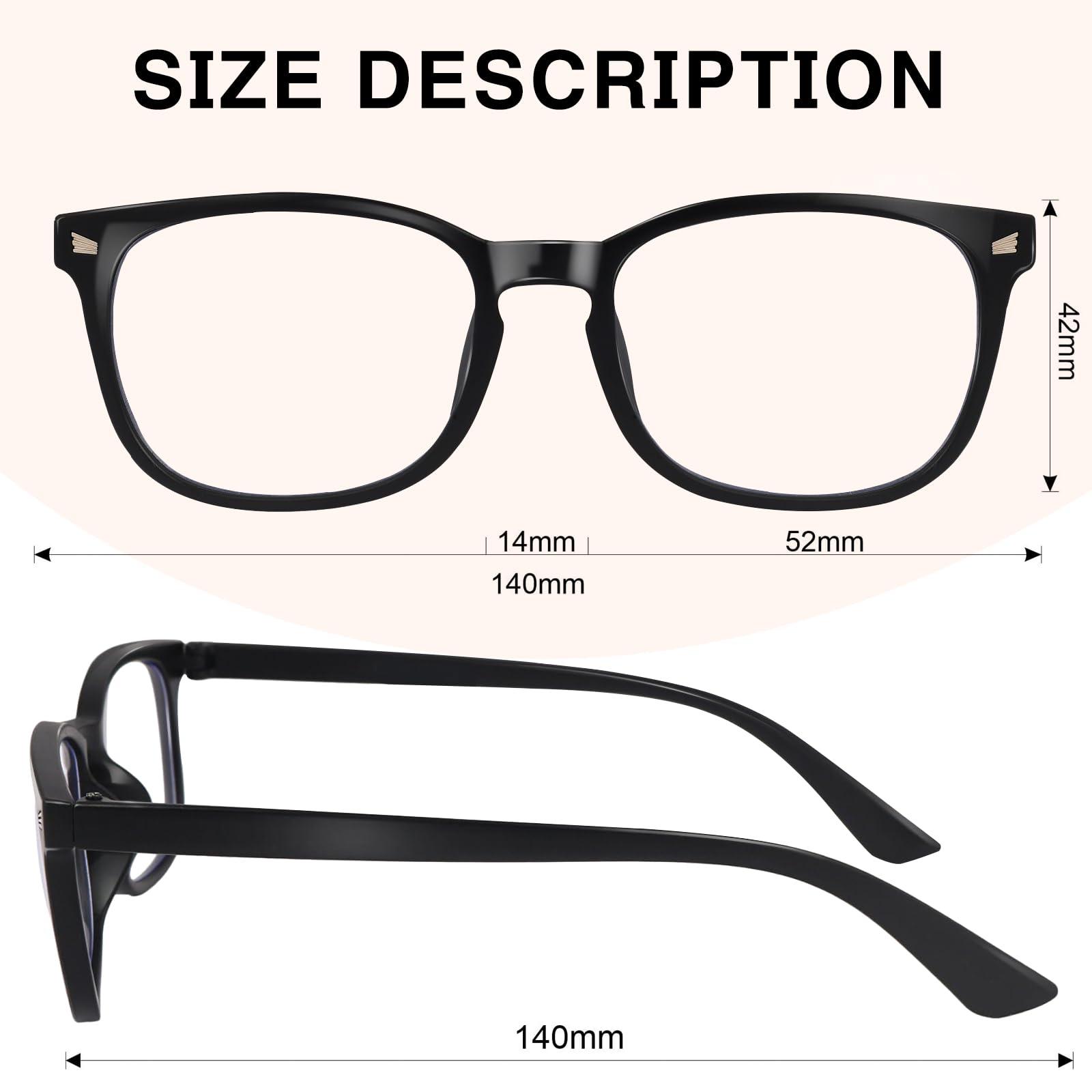 WINTOO WINTOO Night Driving UV Glare Glasses, Blue Light Blocking Glasses, Anti Glare Glasses, Night Driving Glasses for Men, Blue Light Glasses for Woman, Blue Light Glasses, Blue Light Glasses Men