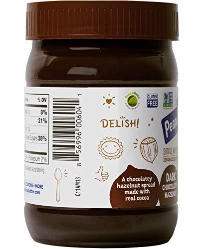 Peanut Butter & Co. Peanut Butter & Co. Hazelnut Spread, Dark Chocolatey Hazelnut, Gluten Free & Non-GMO, 13 Oz (Pack of 6)