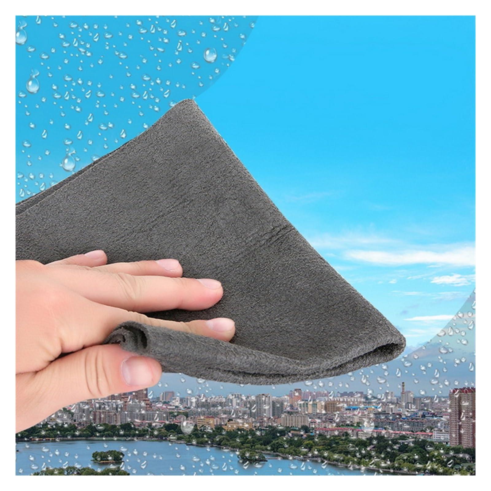 CLENEA Cleaning Cloth No Trace No Watermark Glass Cloth Car Windshield Glass Cleaning Cloth Microfiber Rag Quickly Absorbent (Color : 20X30CM, Size : 1PC)