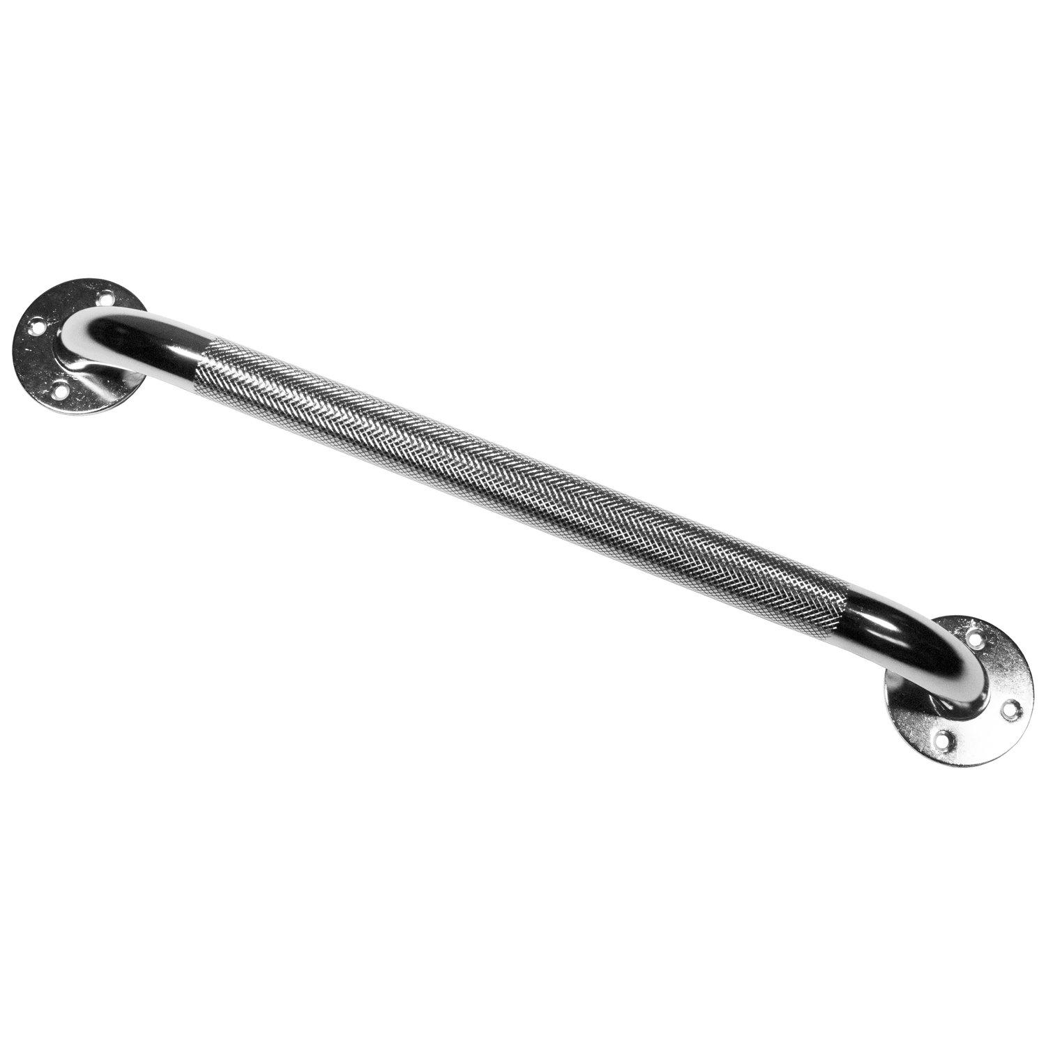 PCP PCP Chrome Plated Stainless Steel Safety Grab Bar, Non Slip Handle for Shower and Bath, 16 Inches