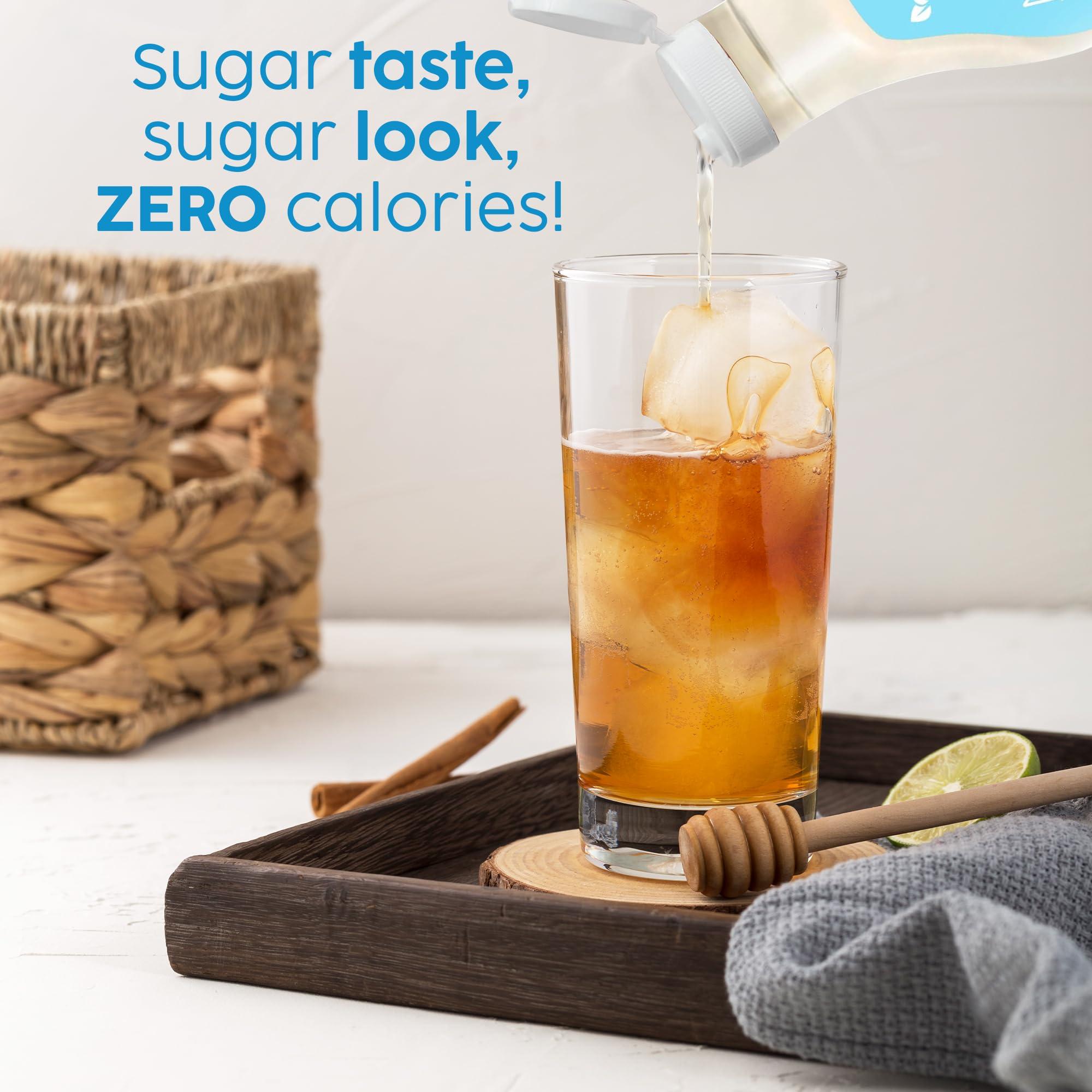 Biofoods Alusweet Alusweet Allulose Syrup Sugar Free Syrup Liquid Allulose Sweetener - 11 fl oz - 1:1 Sugar Substitute, Low Carb and Keto Friendly No Artificial Colors or Flavors, Non GMO, Gluten-Free, Vegan for Cocktails, Coffee, Cold Drinks, And Cooking (2 Pack)