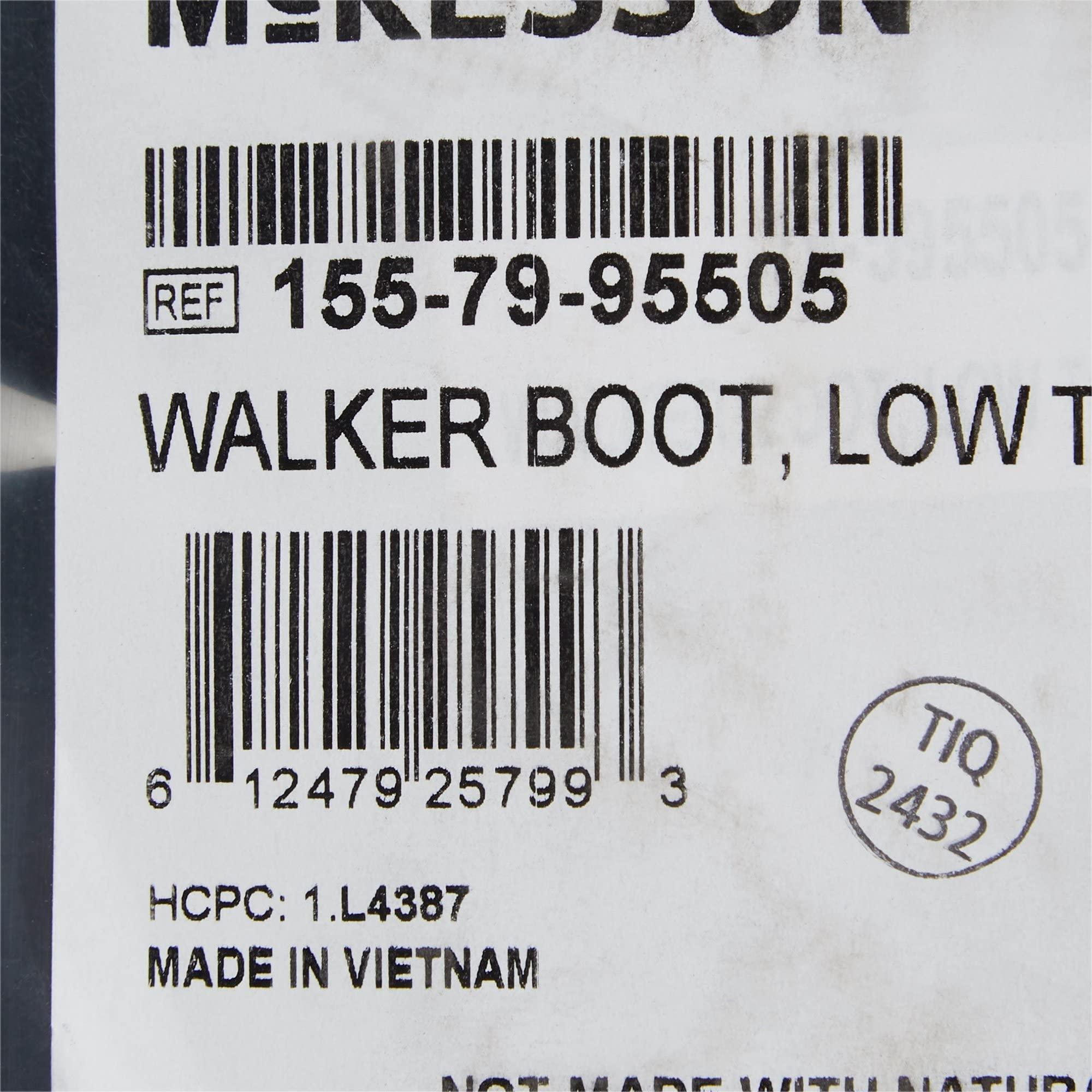 McKesson McKesson Low-Top Non-Air Walker Boot, Ankle Sprains and Fractures, Lightweight, Medium, 1 Count
