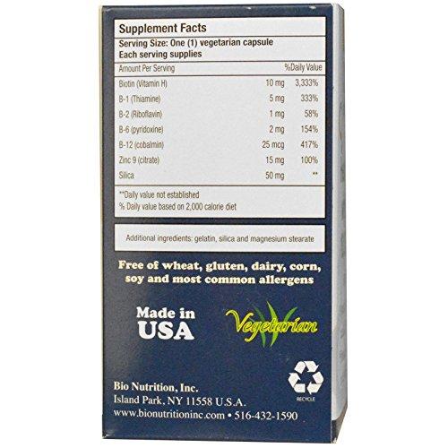 Bio Nutrition Healthy Hair with Biotin 60 Veg Caps - 10mg