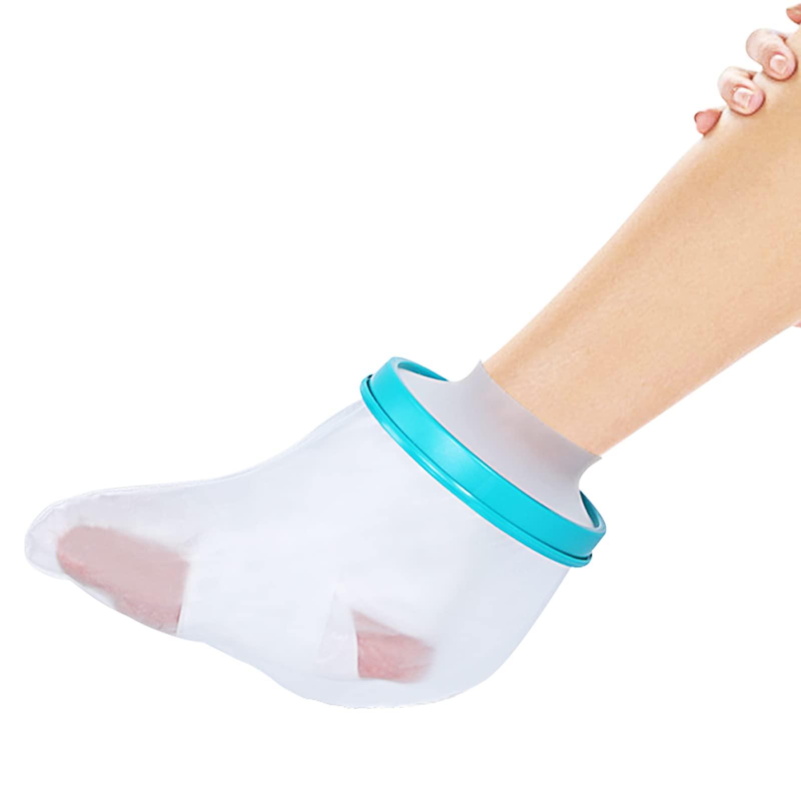 MWY DOACT Waterproof Cast Cover Foot, Cast Protector Adult Ankle for Shower Bath, Keep Leg Cast Bandage Dry, Watertight Cast Bag for Wound Foot Orthopedic Boot