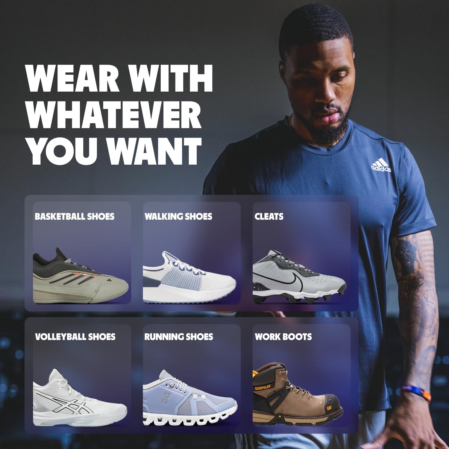 Move MOVE Game Day - All-Purpose Support Insoles - Plantar Fasciitis, Running, Shock Absorption, Flat Feet, Arch Support, Basketball, Active Lifestyle, Walking and Athletics (M 8-8.5 / WM 9.5-10)