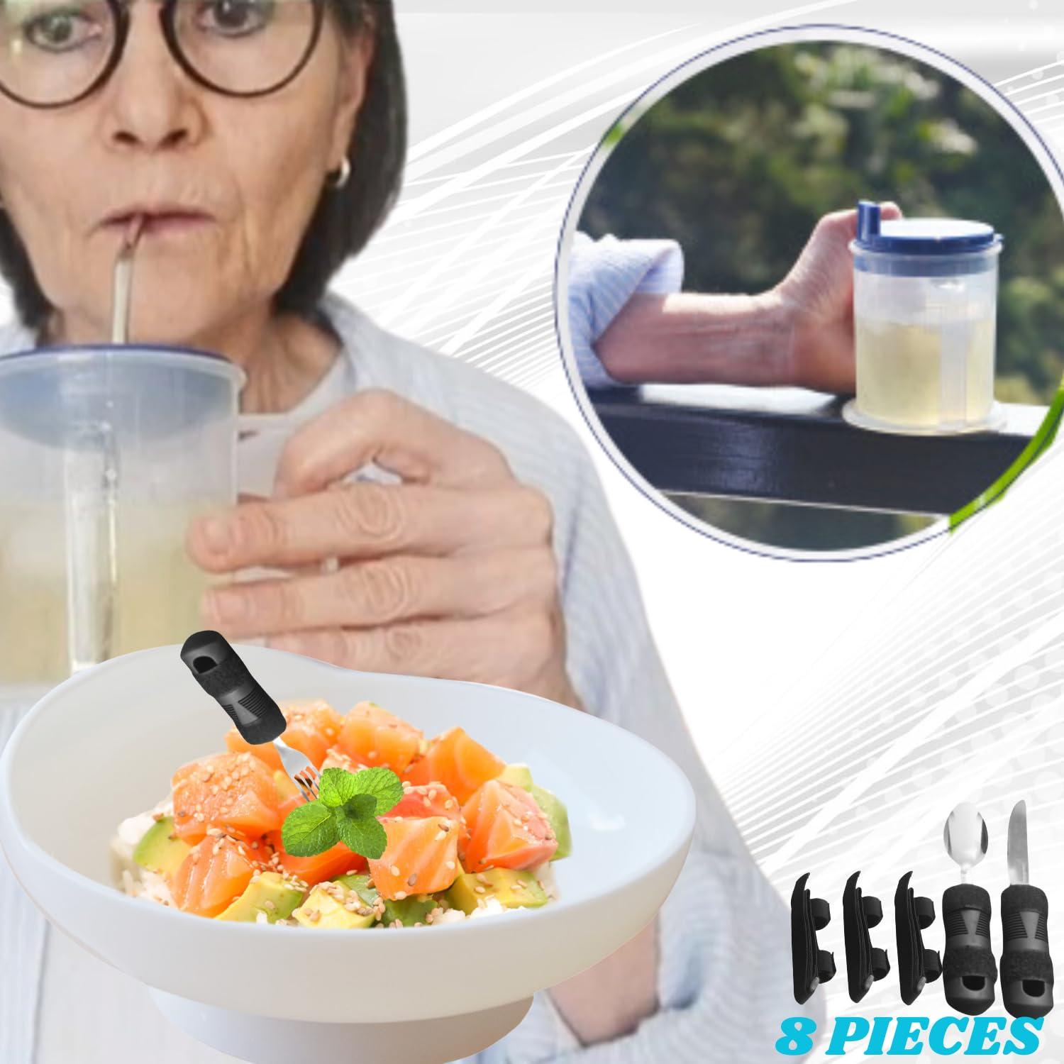 ADAPTIVE UTENSILS ADAPTIVE UTENSILS Set Integral, Cup for elderly, Plate special needs and Cutlery for Parkinsons.