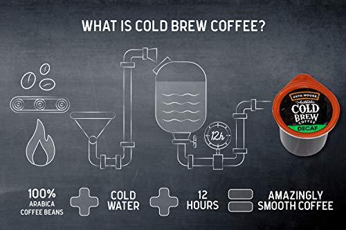 Java House Java House Cold Brew Coffee Concentrate Single Serve Liquid Pods - 1.35 Fluid Ounces Each (Decaf, 12 Count)