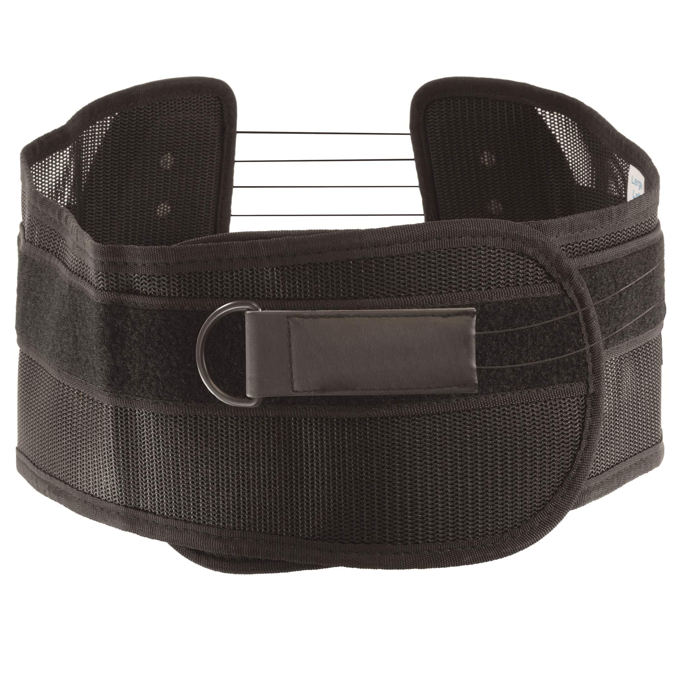 Roscoe Medical Ottobock The S.P.I.N.E. Adjustable Lower Back Brace with Pulley System - Lumbar Back Support Belt for Men and Women - Compression to Relieve Lower Back Pain & Spine Pressure, Large