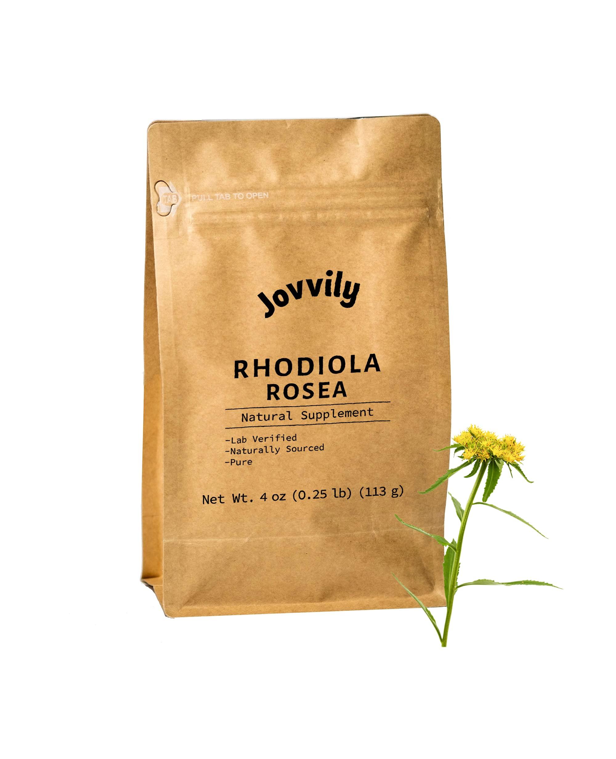 Jovvily Jovvily Rhodiola Rosea, Burdock Root, & Dandelion Leaves Bundle- 4oz - Cut & Sifted - Warm Teas - No Additives